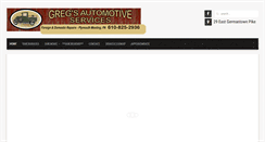 Desktop Screenshot of gregsautomotiveservices.com